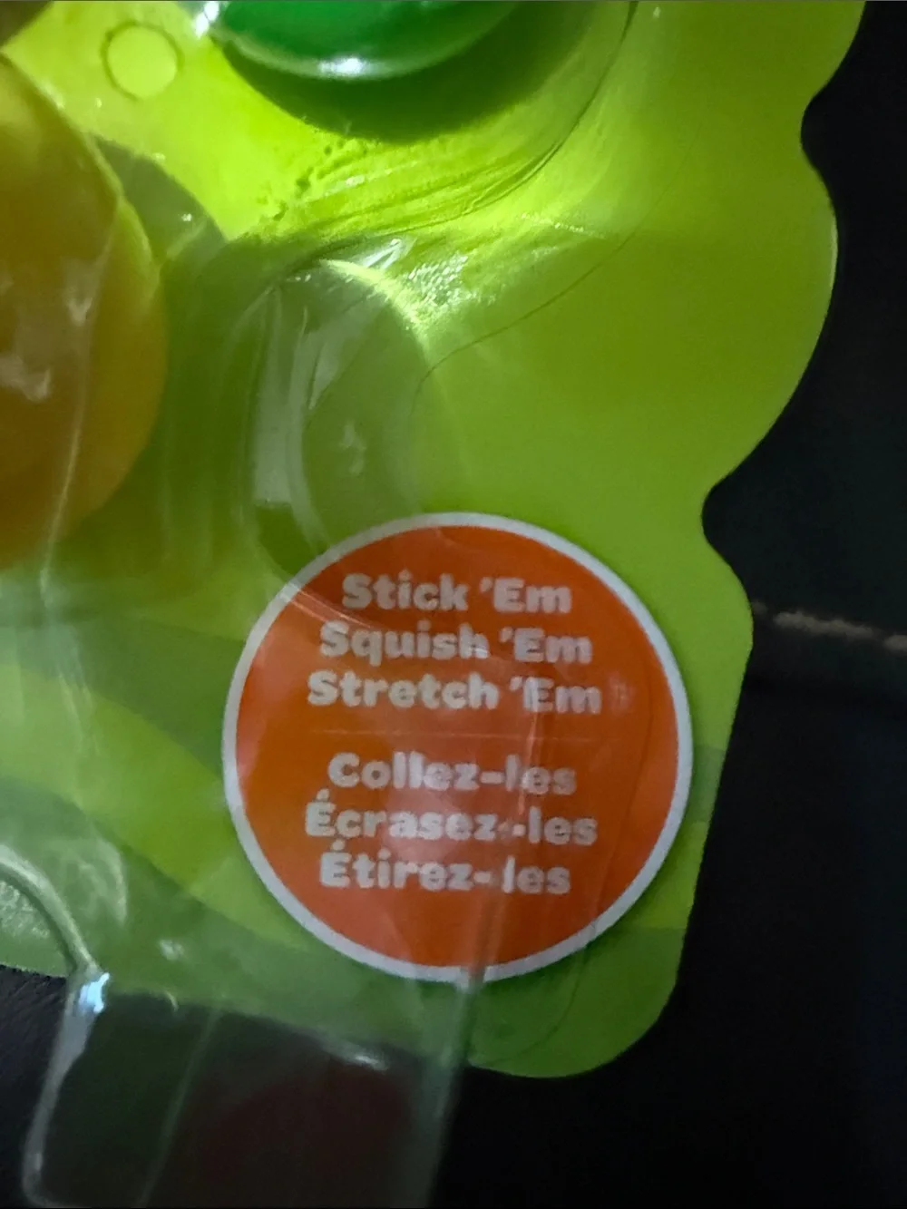 New Crayola Globs Stretchy Sticky Balls - Pink, Green, Yellow